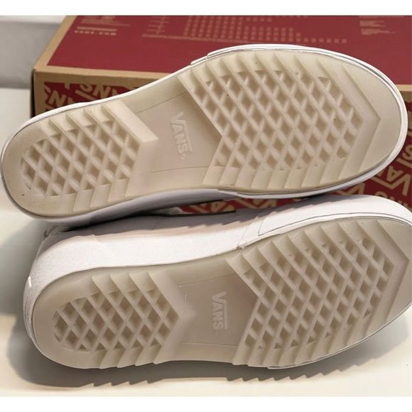 Vans Sneakers Sk8 Hi Stacked Platform Pop True White Metallic Women Size 5.5 New - Picture 11 of 12